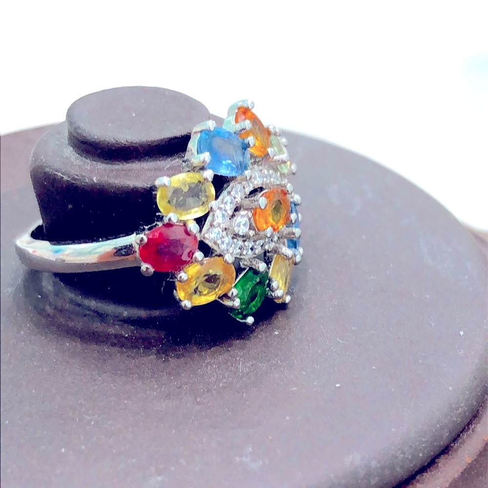 HP🔥Genuine Sapphires 14KGP Ring - Picture 4 of 6